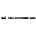 Pennarelli Winsor&Newton Promarker Brush doppia punta scalpello-pennello - cool grey 4 CG4 - 0204158