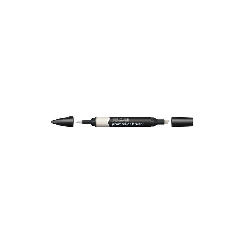 Pennarelli Winsor&Newton Promarker Brush doppia punta scalpello-pennello - warm grey 1 WG1 - 0204134