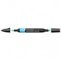 Pennarelli Winsor&Newton Promarker Brush doppia punta scalpello-pennello - sky blue B137 - 0204621