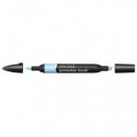 Pennarelli Winsor&Newton Promarker Brush doppia punta scalpello-pennello - cloud blue B318 - 0204378