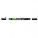 Pennarelli Winsor&Newton Promarker Brush doppia punta scalpello-pennello - forest green G356 - 0204068