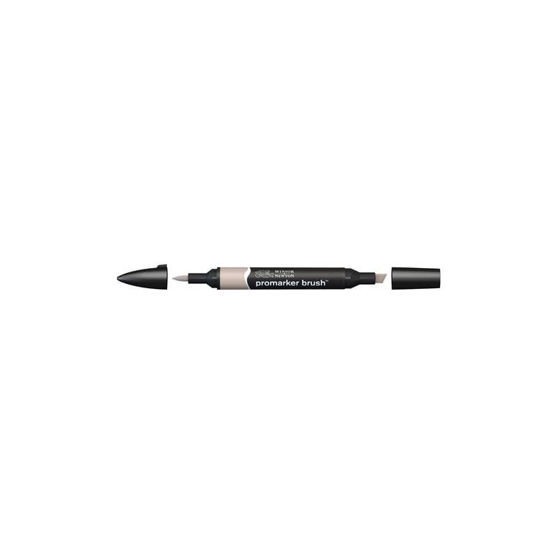 Pennarelli Winsor&Newton Promarker Brush doppia punta scalpello-pennello - warm grey 2 WG2 - 0204133