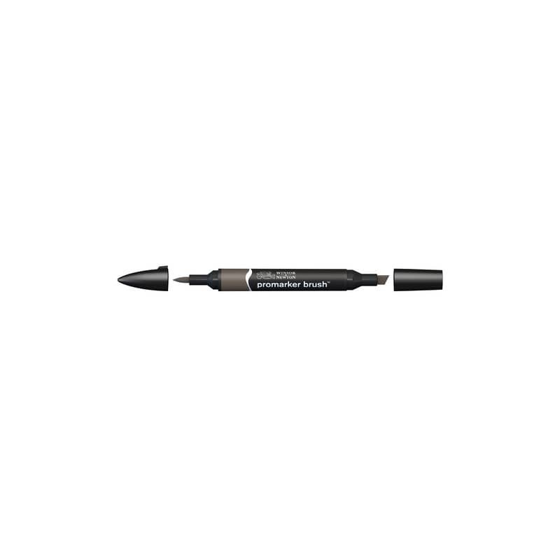 Pennarelli Winsor&Newton Promarker Brush doppia punta scalpello-pennello - warm grey 5 WG5 - 0204129