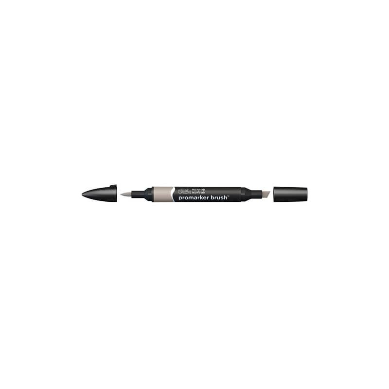 Pennarelli Winsor&Newton Promarker Brush doppia punta scalpello-pennello - warm grey 3 WG3 - 0204132