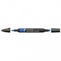 Pennarelli Winsor&Newton Promarker Brush doppia punta scalpello-pennello - royal blue V264 - 0204045