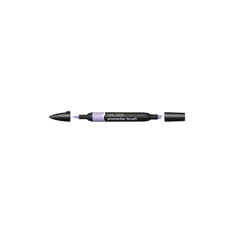 Pennarelli Winsor&Newton Promarker Brush doppia punta scalpello-pennello - lilac V327 - 0204226
