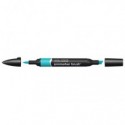 Pennarelli Winsor&Newton Promarker Brush doppia punta scalpello-pennello - turquoise C247 - 0204654