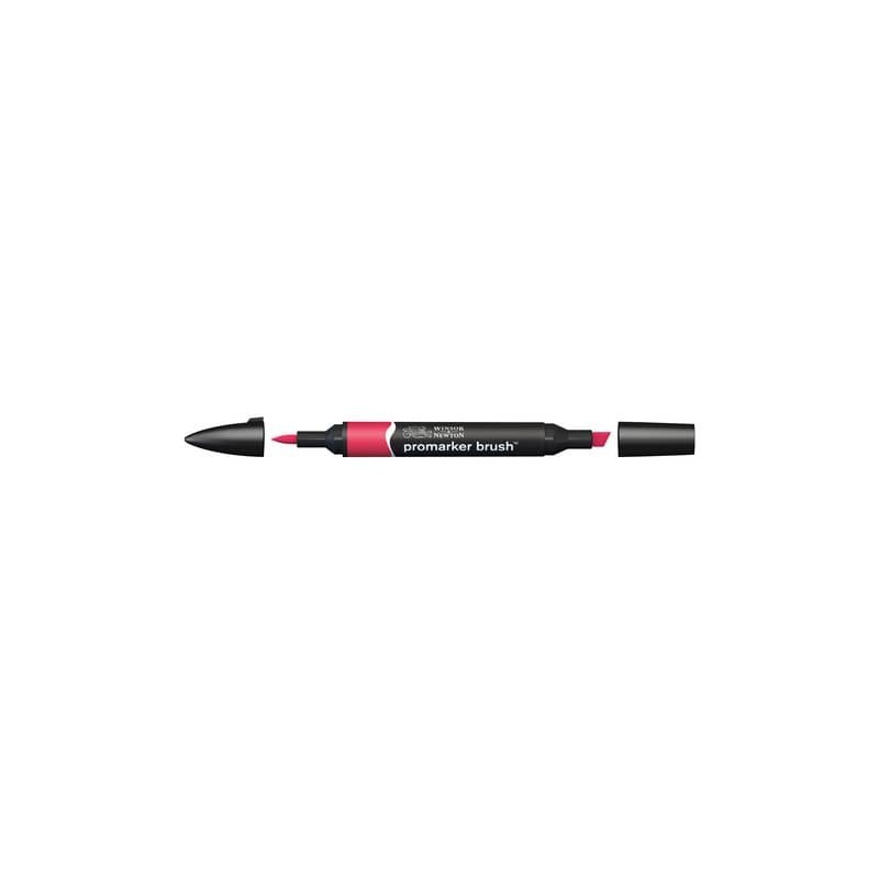 Pennarelli Winsor&Newton Promarker Brush doppia punta scalpello-pennello - ruby R455 - 0204170