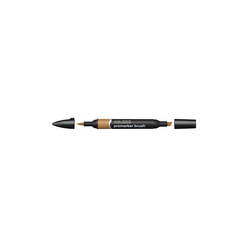Pennarelli Winsor&Newton Promarker Brush doppia punta scalpello-pennello - cocoa O535 - 0204213