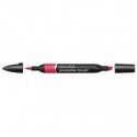 Pennarelli Winsor&Newton Promarker Brush doppia punta scalpello-pennello - berry red R665 - 0204171