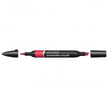 Pennarelli Winsor&Newton Promarker Brush doppia punta scalpello-pennello - berry red R665 - 0204171