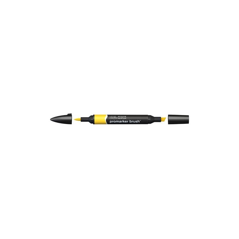 Pennarelli Winsor&Newton Promarker Brush doppia punta scalpello-pennello - sunflower Y156 - 0204224