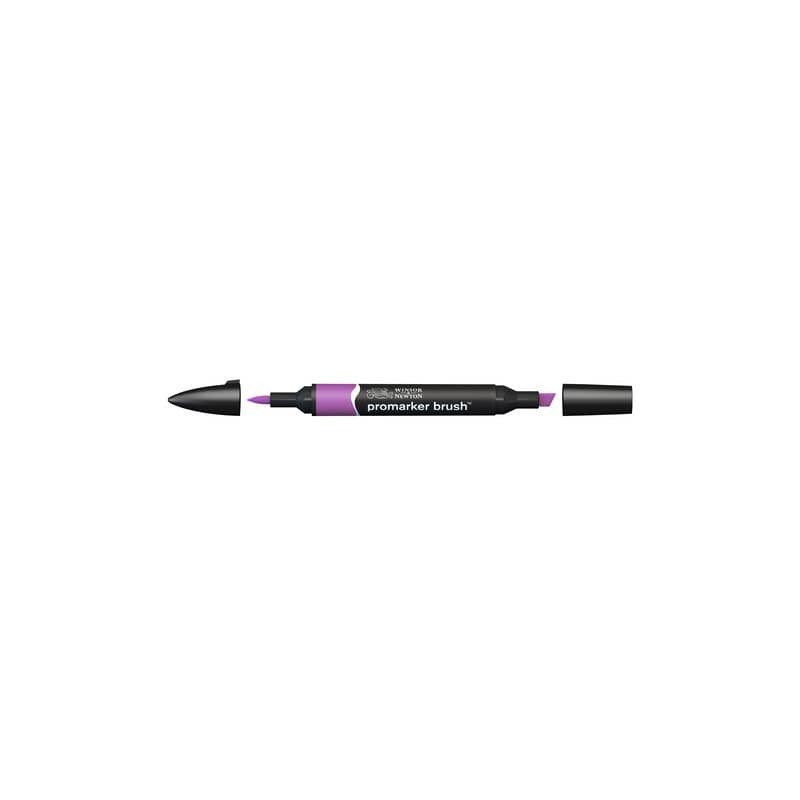 Pennarelli Winsor&Newton Promarker Brush doppia punta scalpello-pennello - purple V546 - 0204542