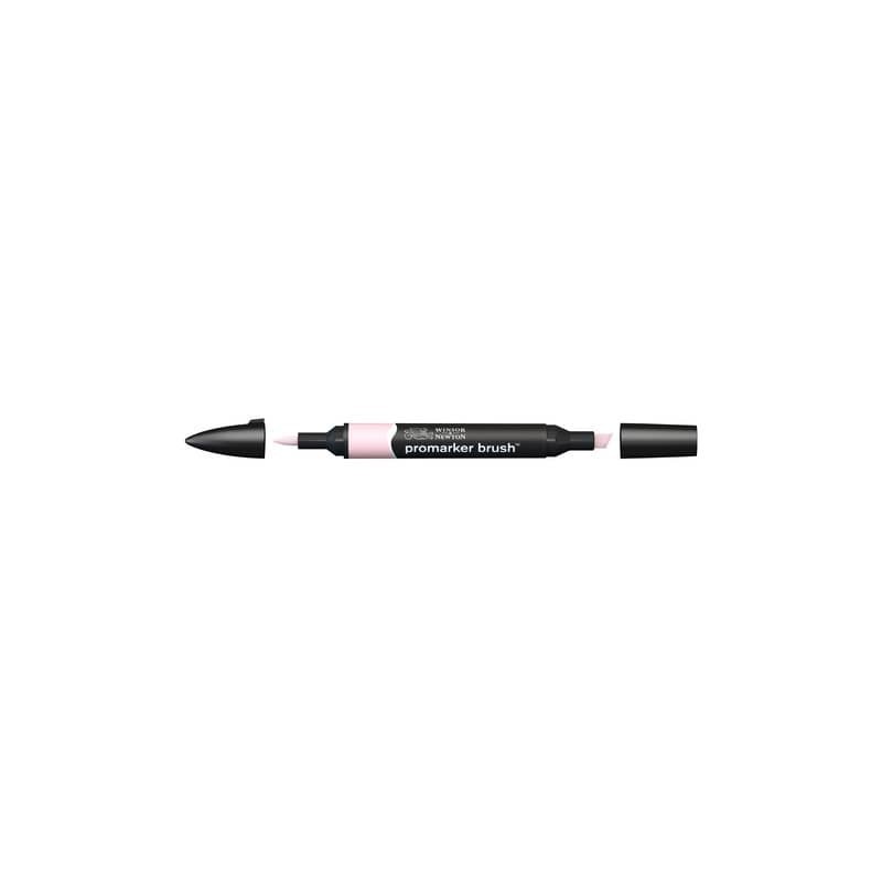 Pennarelli Winsor&Newton Promarker Brush doppia punta scalpello-pennello - pale pink R519 - 0204220