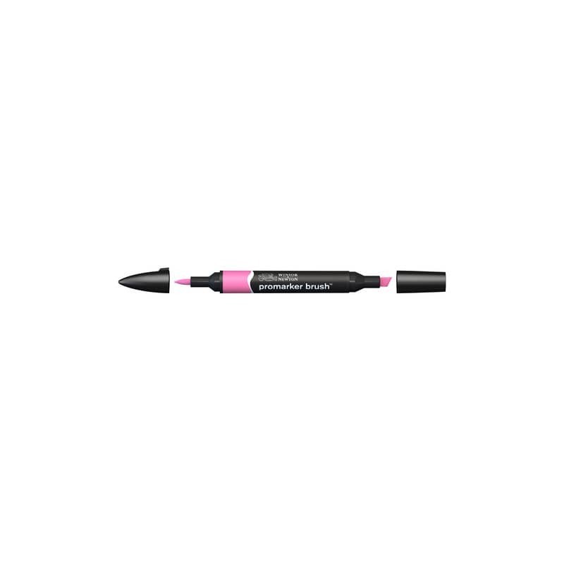 Pennarelli Winsor&Newton Promarker Brush doppia punta scalpello-pennello - cerise M647 - 0204375