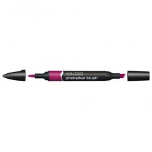 Pennarelli Winsor&Newton Promarker Brush doppia punta scalpello-pennello - maroon M544 - 0204175
