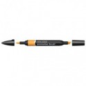 Pennarelli Winsor&Newton Promarker Brush doppia punta scalpello-pennello - amber O567 - 0204195