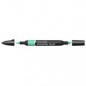Pennarelli Winsor&Newton Promarker Brush doppia punta scalpello-pennello - mint green G637 - 0204223