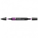 Pennarelli Winsor&Newton Promarker Brush doppia punta scalpello-pennello - plum V735 - 0204197