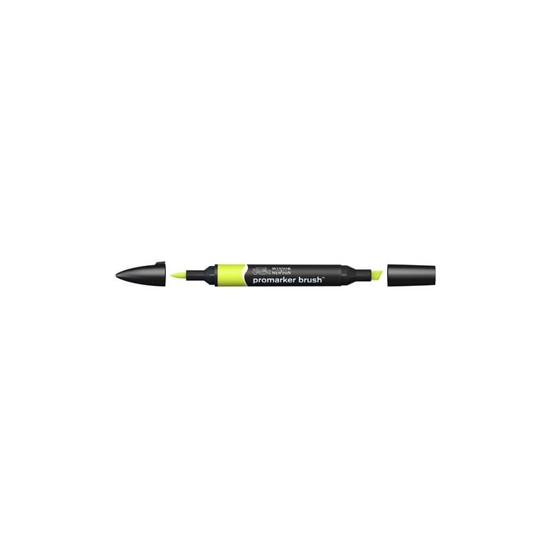 Pennarelli Winsor&Newton Promarker Brush doppia punta scalpello-pennello - lime green G178 - 0204071