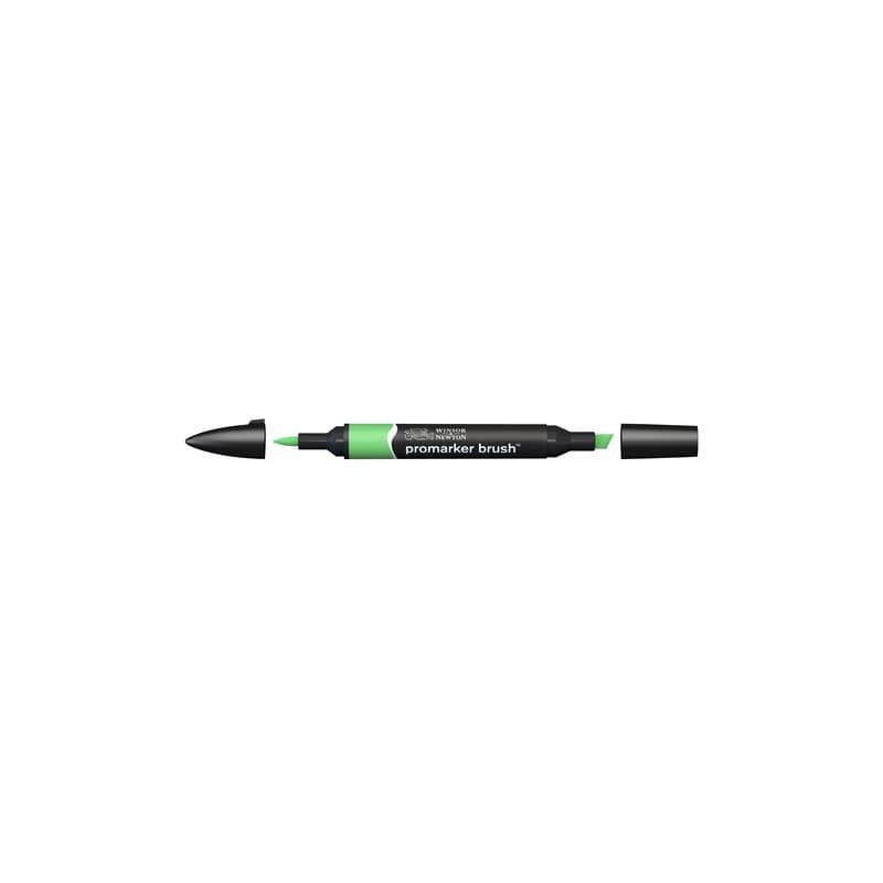 Pennarelli Winsor&Newton Promarker Brush doppia punta scalpello-pennello - grass G457 - 0204253