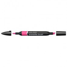 Pennarelli Winsor&Newton Promarker Brush doppia punta scalpello-pennello - carmine R156 - 0204127