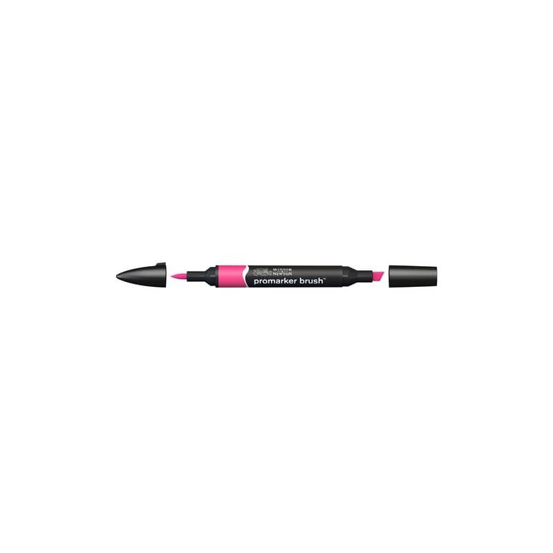 Pennarelli Winsor&Newton Promarker Brush doppia punta scalpello-pennello - carmine R156 - 0204127