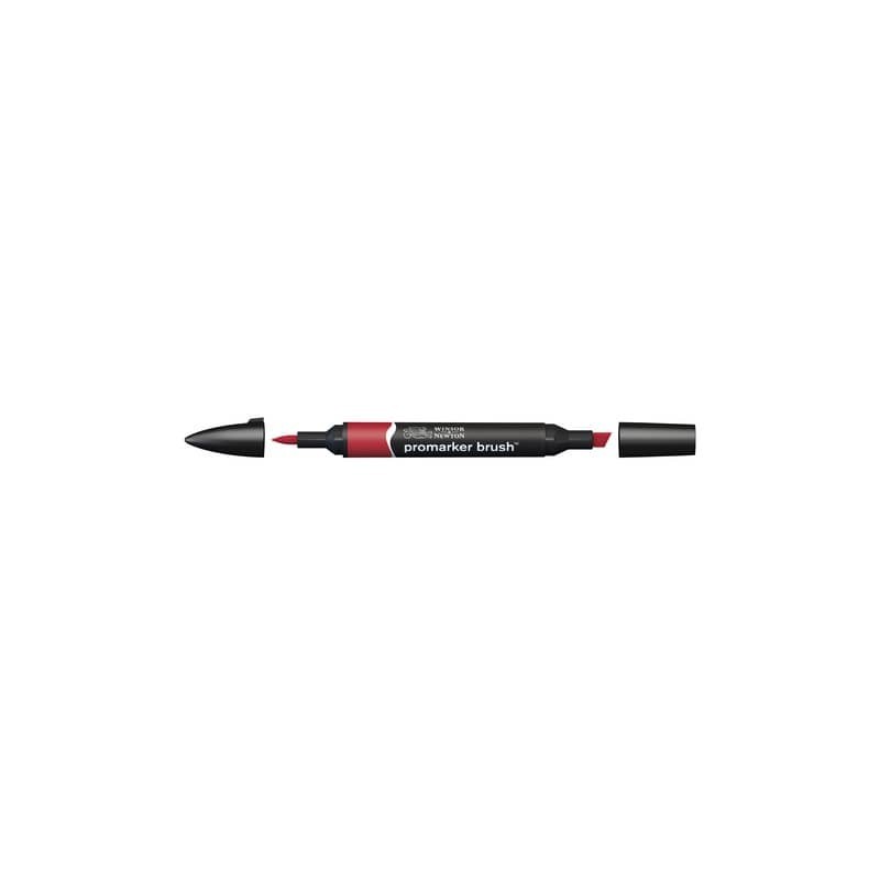 Pennarelli Winsor&Newton Promarker Brush doppia punta scalpello-pennello - firebrick R735 - 0204374