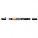 Pennarelli Winsor&Newton Promarker Brush doppia punta scalpello-pennello - pumpkin O467 - 0204225