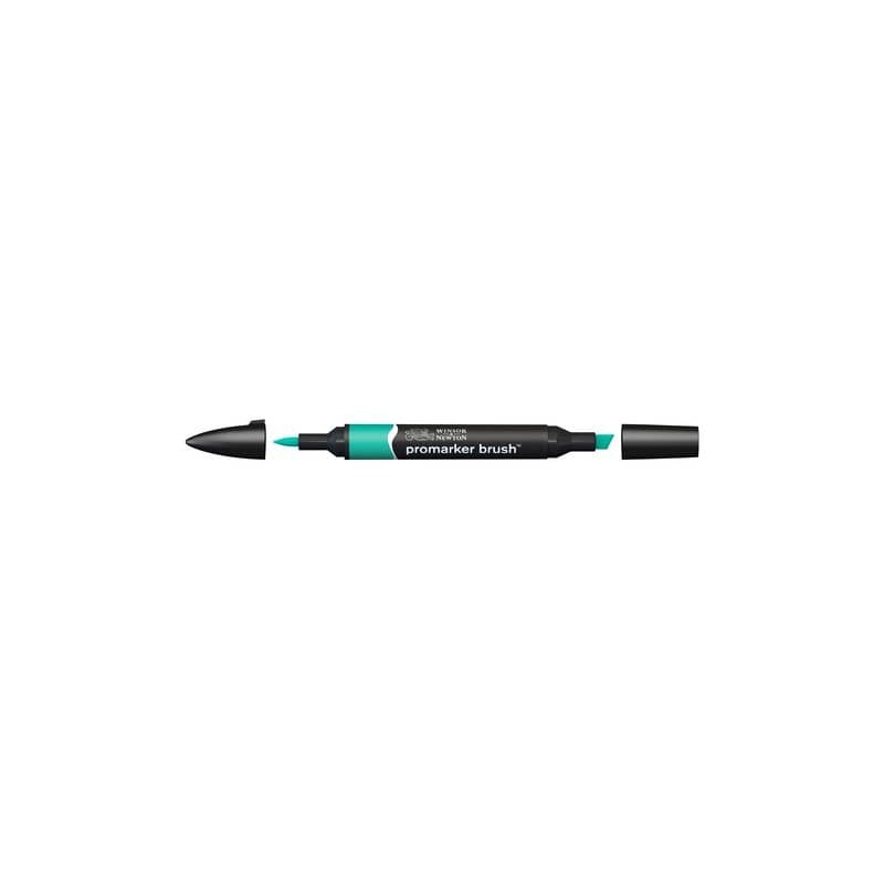 Pennarelli Winsor&Newton Promarker Brush doppia punta scalpello-pennello - ocean teal G956 - 0204377