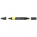 Pennarelli Winsor&Newton Promarker Brush doppia punta scalpello-pennello - lemon Y747 - 0204206