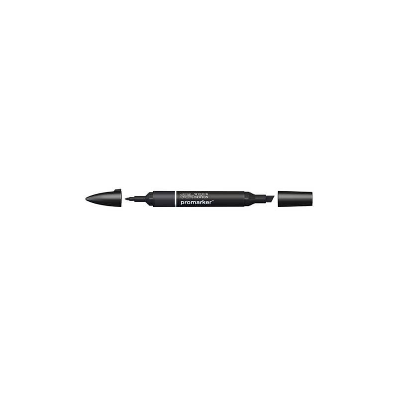 Pennarelli Winsor&Newton Promarker doppia punta fine-larga - nero XB - 0203030