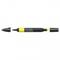 Pennarelli Winsor&Newton Promarker doppia punta fine-larga - giallo Y657 - 0203173
