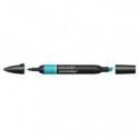 Pennarelli Winsor&Newton Promarker doppia punta fine-larga - turchese C247 - 0203654
