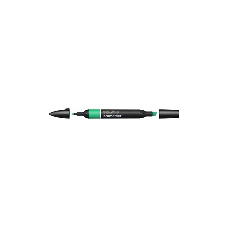 Pennarelli Winsor&Newton Promarker doppia punta fine-larga - emerald G657 - 0203235