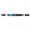 Pennarelli Winsor&Newton Promarker doppia punta fine-larga - cyan C847 - 0203351