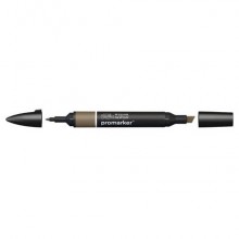 Pennarelli Winsor&Newton Promarker doppia punta fine-larga - umber O615 - 0203251