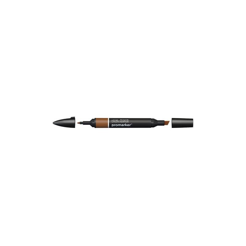 Pennarelli Winsor&Newton Promarker doppia punta fine-larga - burnt sienna O324 - 0203074