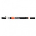 Pennarelli Winsor&Newton Promarker doppia punta fine-larga - orange R866 - 0203449
