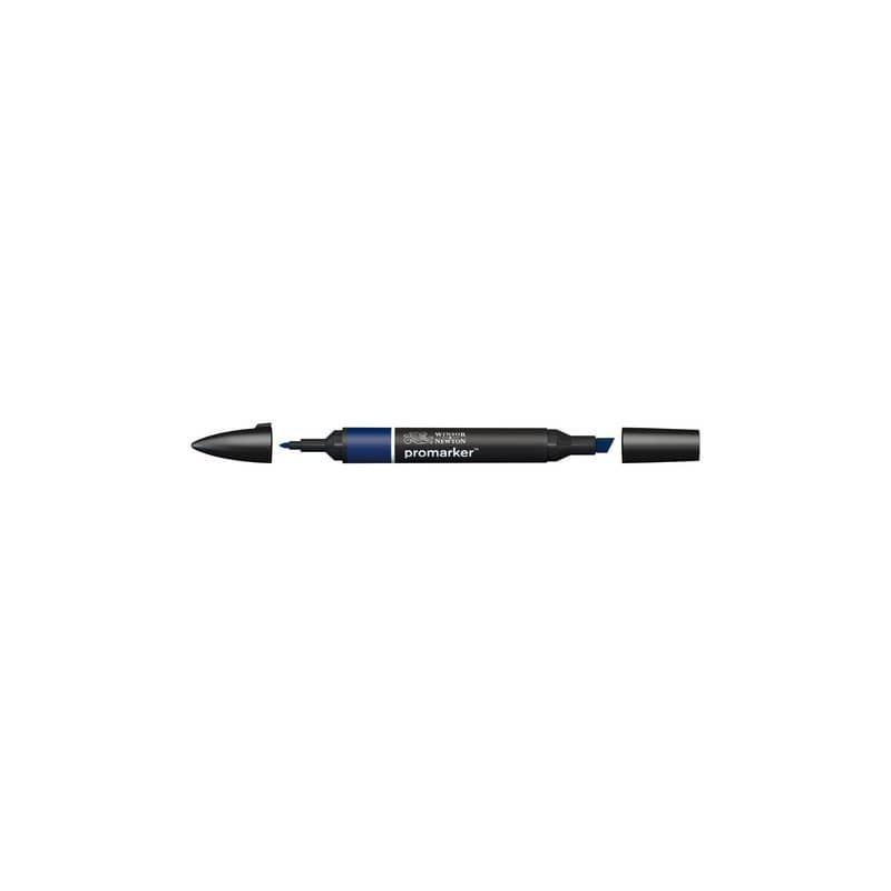 Pennarelli Winsor&Newton Promarker doppia punta fine-larga - indigo blue V234 - 0203169
