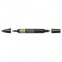 Pennarelli Winsor&Newton Promarker doppia punta fine-larga - verde oliva Y724 - 0203447