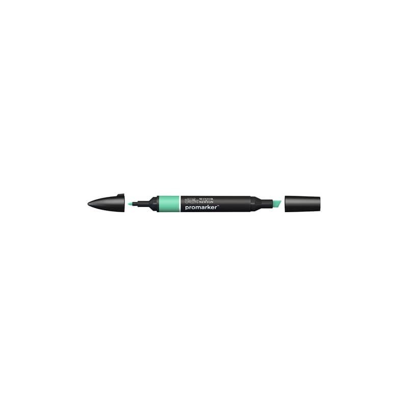 Pennarelli Winsor&Newton Promarker doppia punta fine-larga - verde menta G637 - 0203223