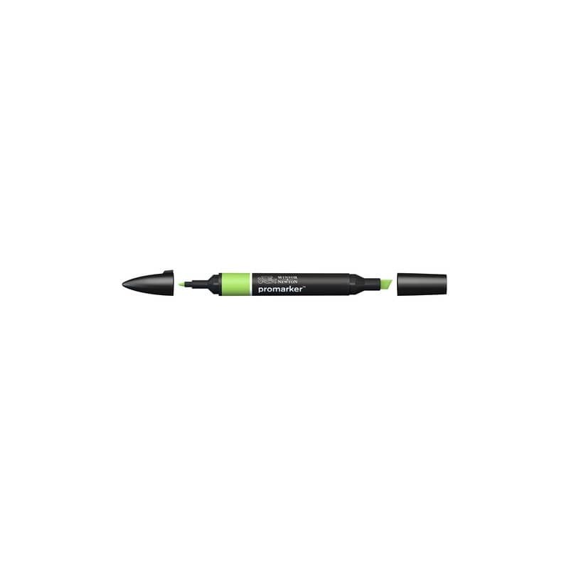 Pennarelli Winsor&Newton Promarker doppia punta fine-larga - leaf green G258 - 0203341