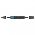 Pennarelli Winsor&Newton Promarker doppia punta fine-larga - blu petrolio C824 - 0203064