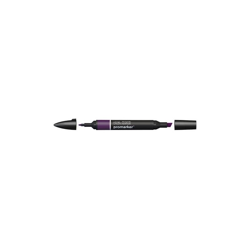 Pennarelli Winsor&Newton Promarker doppia punta fine-larga - aubergine V524 - 0203290