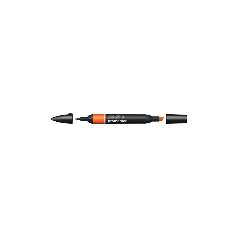 Pennarelli Winsor&Newton Promarker doppia punta fine-larga - mandarino O277 - 0203239