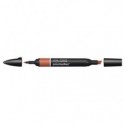 Pennarelli Winsor&Newton Promarker doppia punta fine-larga - burnt umber R646 - 0203076