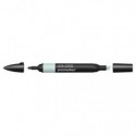 Pennarelli Winsor&Newton Promarker doppia punta fine-larga - pebble blue C217 - 0203005