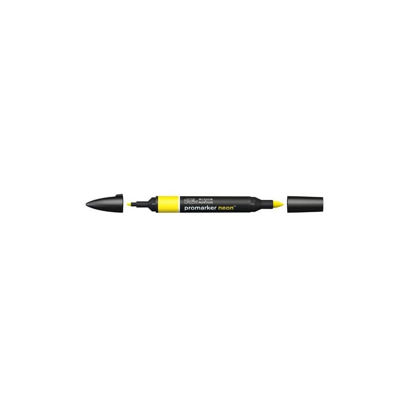 Pennarelli Winsor&Newton Promarker doppia punta fine-larga - neon luminous yellow - NN YL - 0205403