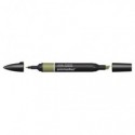 Pennarelli Winsor&Newton Promarker doppia punta fine-larga - pesto Y923 - 0203016